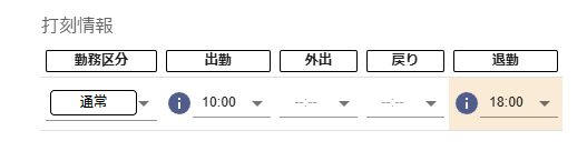 勤務の申請手順